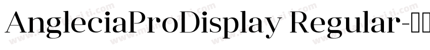 AngleciaProDisplay Regular字体转换